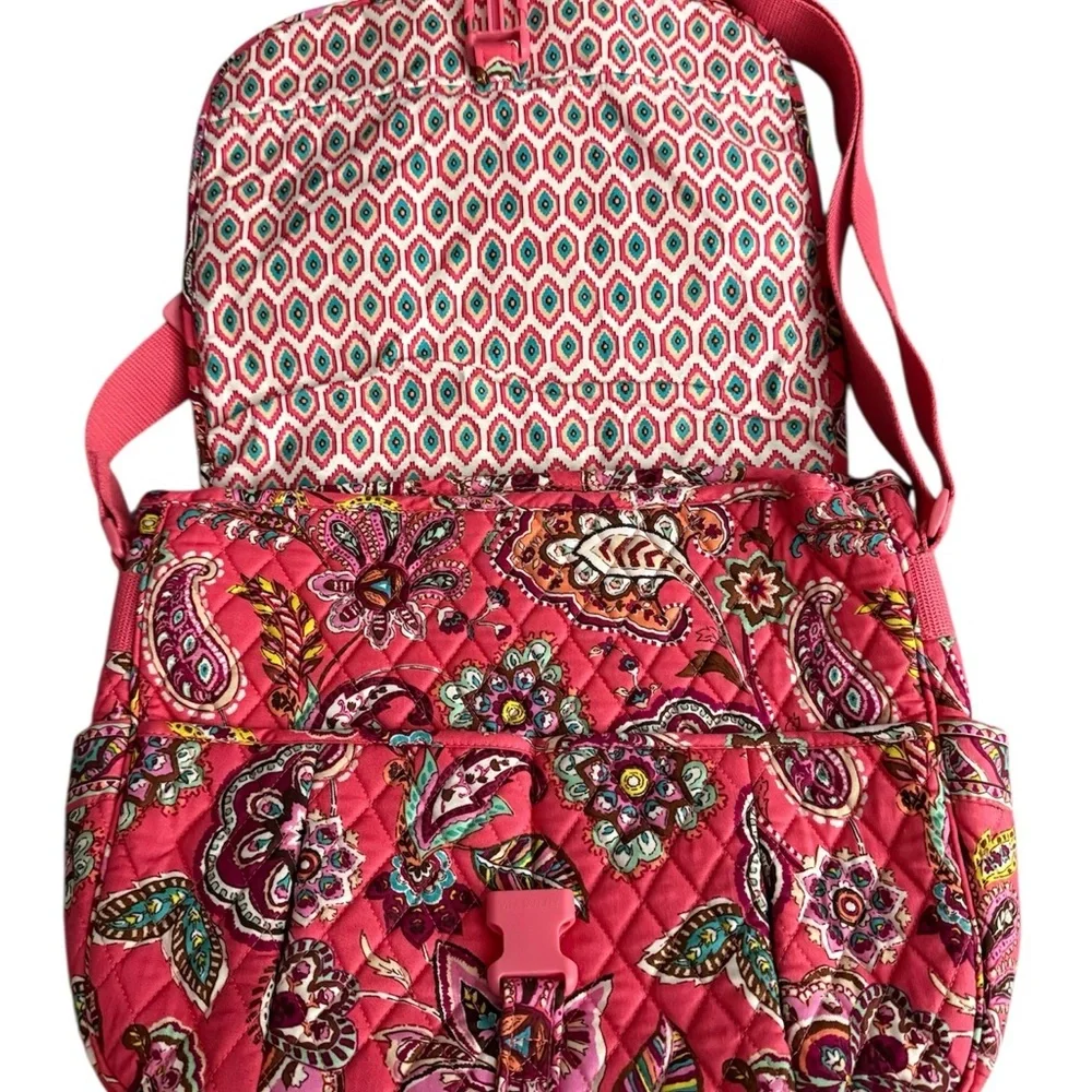 Vera Bradley Pink Patterned Laptop Bag - Picture 2 of 7